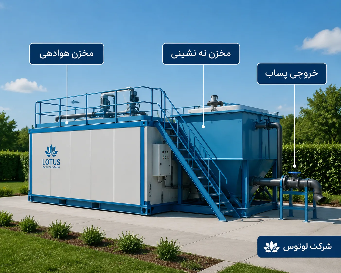 اجزای پکیج تصفیه فاضلاب